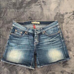 BKE Tenley Women's Washed Blue Denim Shorts